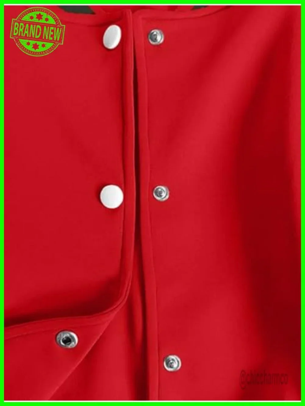 Women Cropped Bomber Jacket Slim Fit Baseball Sweatshirt Button Front